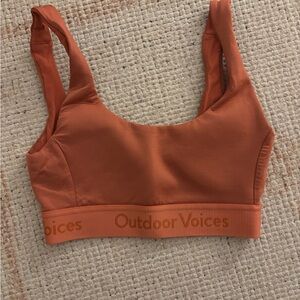 Outdoor Voices Women's Orange Sports Bra